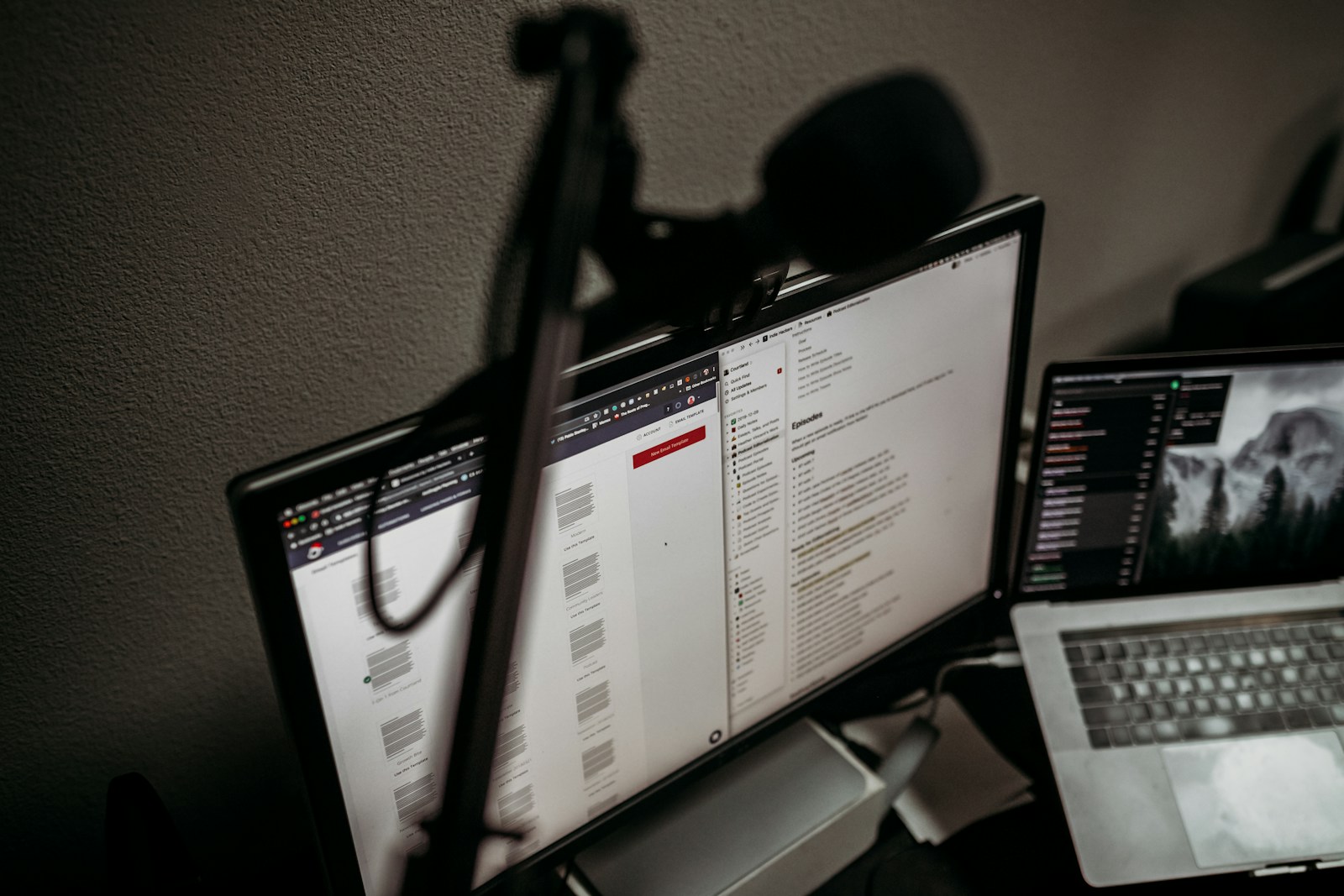 black and silver laptop computer